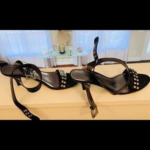 Gorgeous used, studded, strap shoe